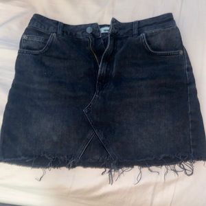 Black Jean skirt